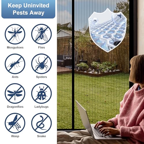 *Casava Ropa Affiliate Link. Magnetic Screen Door, Screen Door Mesh,Door Screen Magnetic Closure for Patio Door, Keep Bugs Out, Automatical Closure, Easy Install, Actual Screen Size 40"x81" (Fit Door Size up to 38"x80")