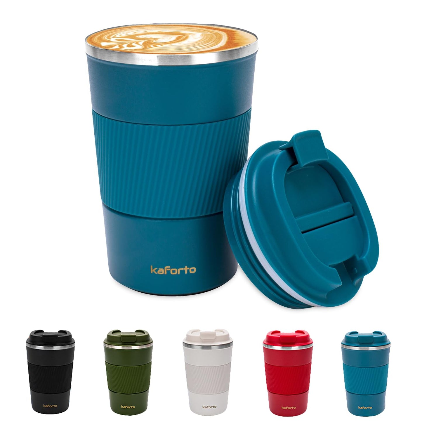 *Amazon Affiliate Link 12oz Insulated Coffee Travel Mug Stainless Steel Vacuum Coffee Cup Leakproof with Screw Lid Double Wall Coffee Tumbler Reusable Thermal Cup for Hot/Iced Beverage - 380ml, Black