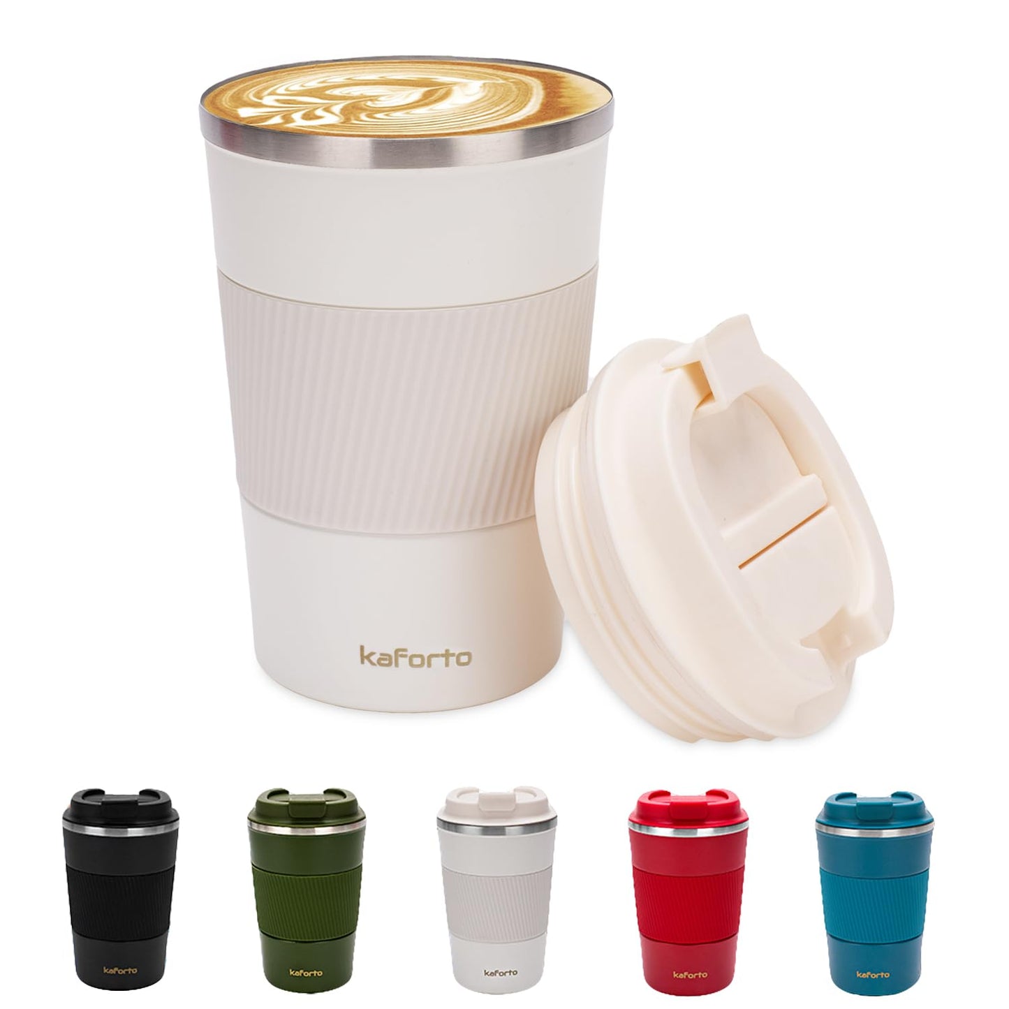 *Amazon Affiliate Link 12oz Insulated Coffee Travel Mug Stainless Steel Vacuum Coffee Cup Leakproof with Screw Lid Double Wall Coffee Tumbler Reusable Thermal Cup for Hot/Iced Beverage - 380ml, Black
