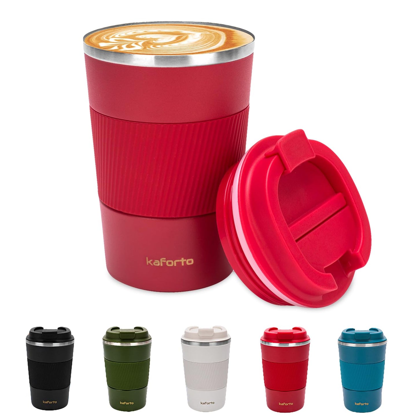 *Amazon Affiliate Link 12oz Insulated Coffee Travel Mug Stainless Steel Vacuum Coffee Cup Leakproof with Screw Lid Double Wall Coffee Tumbler Reusable Thermal Cup for Hot/Iced Beverage - 380ml, Black
