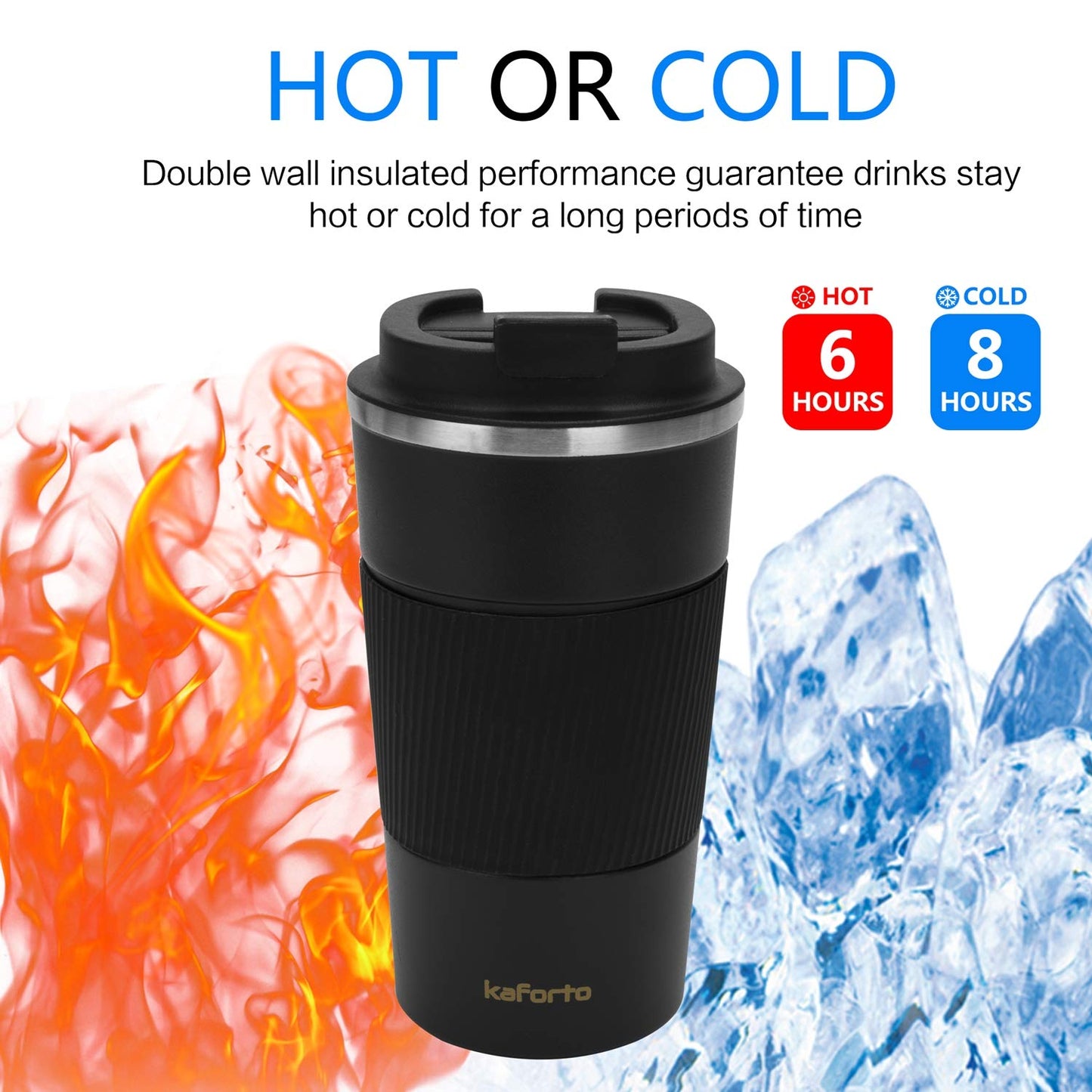*Amazon Affiliate Link 12oz Insulated Coffee Travel Mug Stainless Steel Vacuum Coffee Cup Leakproof with Screw Lid Double Wall Coffee Tumbler Reusable Thermal Cup for Hot/Iced Beverage - 380ml, Black