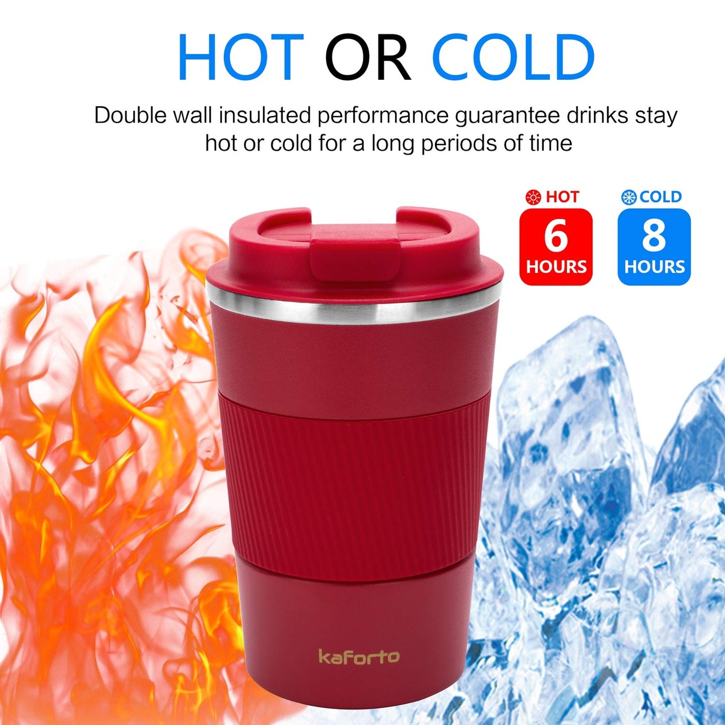 *Amazon Affiliate Link 12oz Insulated Coffee Travel Mug Stainless Steel Vacuum Coffee Cup Leakproof with Screw Lid Double Wall Coffee Tumbler Reusable Thermal Cup for Hot/Iced Beverage - 380ml, Black