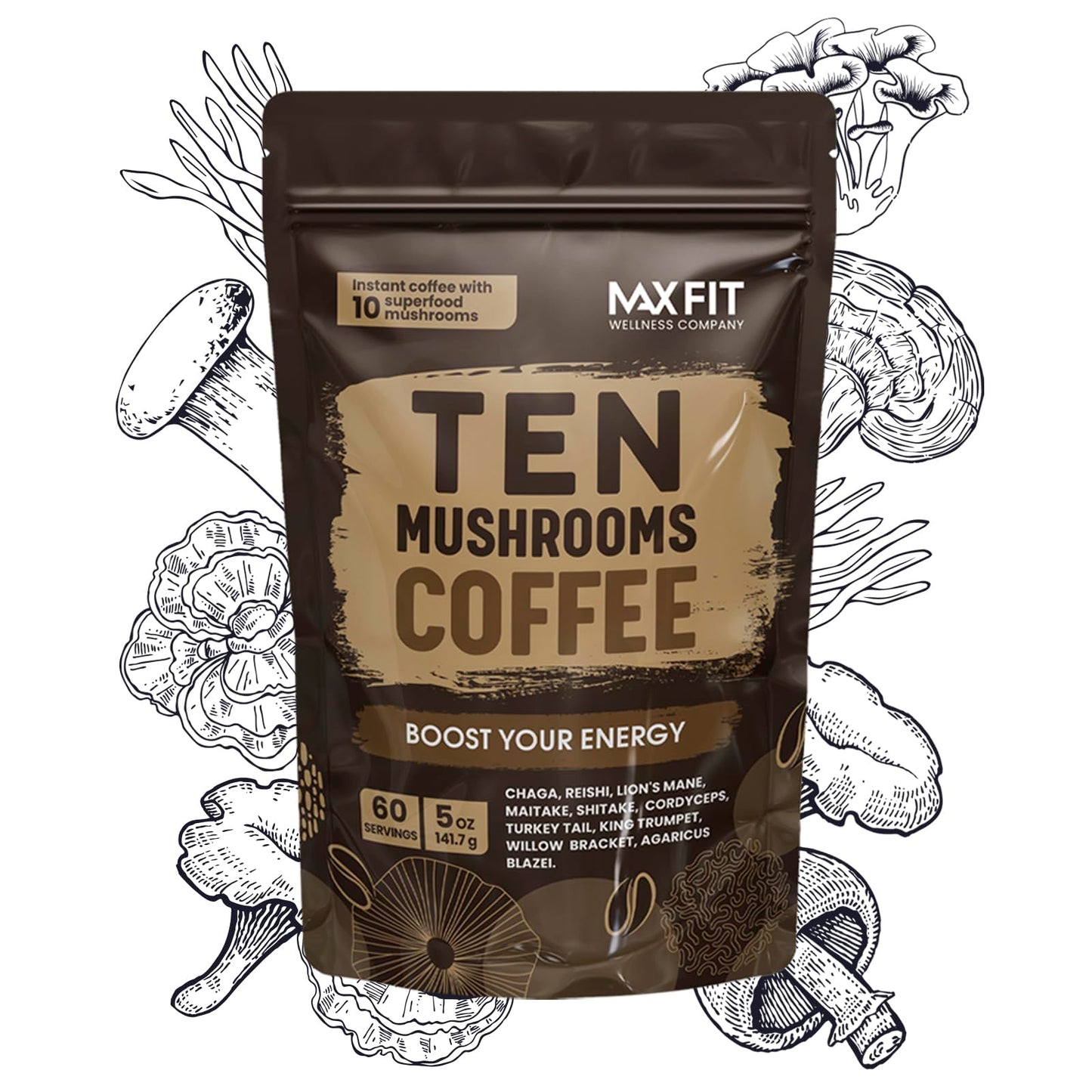 Mushroom Coffee Organic (60 Servings)