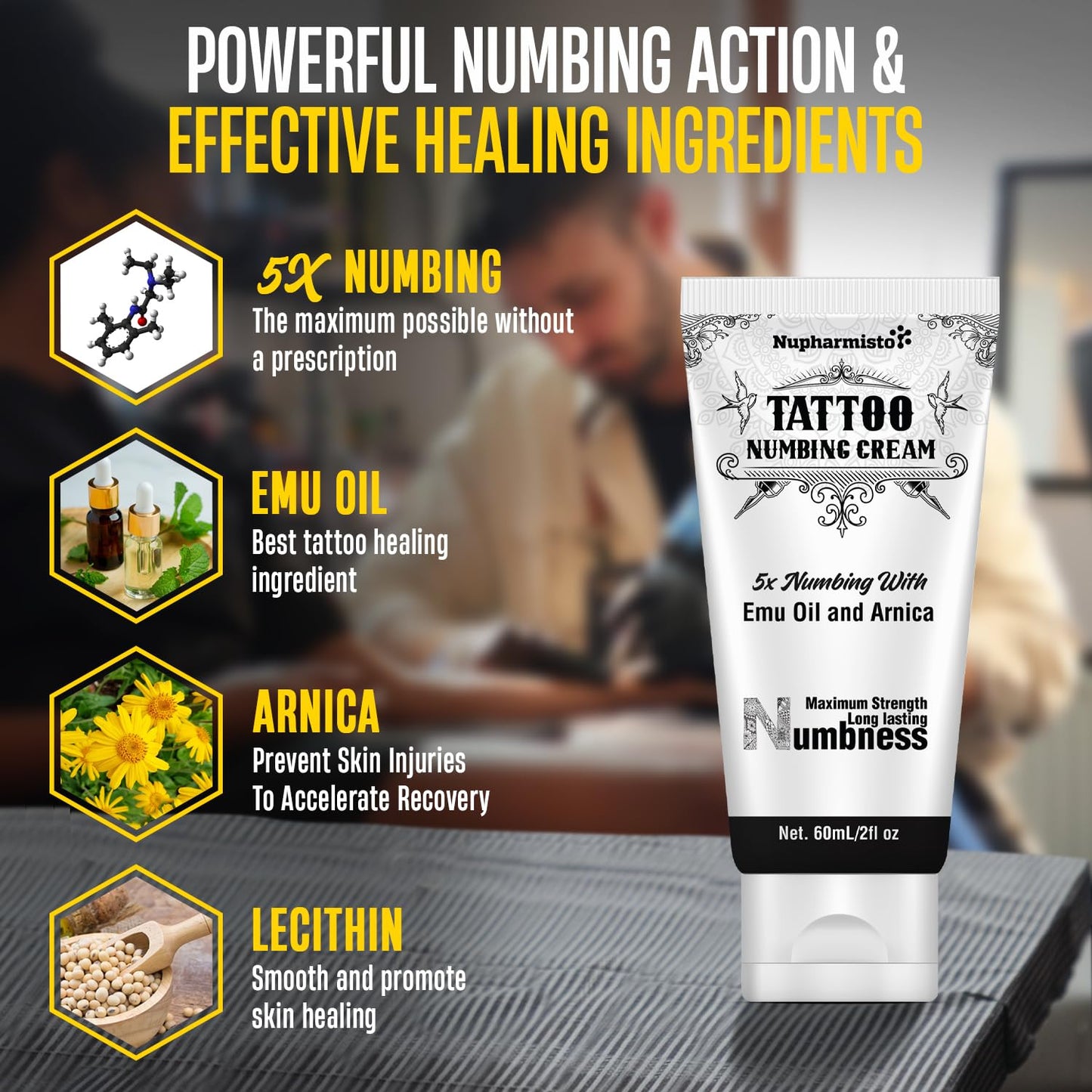 * Casava Ropa Affiliate link 6 Hours Maximum Strength Numbing Cream Tattoo (2oz/ 60ml), Tattoo Numbing Cream for Tattoos Extra Strength with 5x Numbing, Emu Oil and Arnica. 2oz/ 60ml
