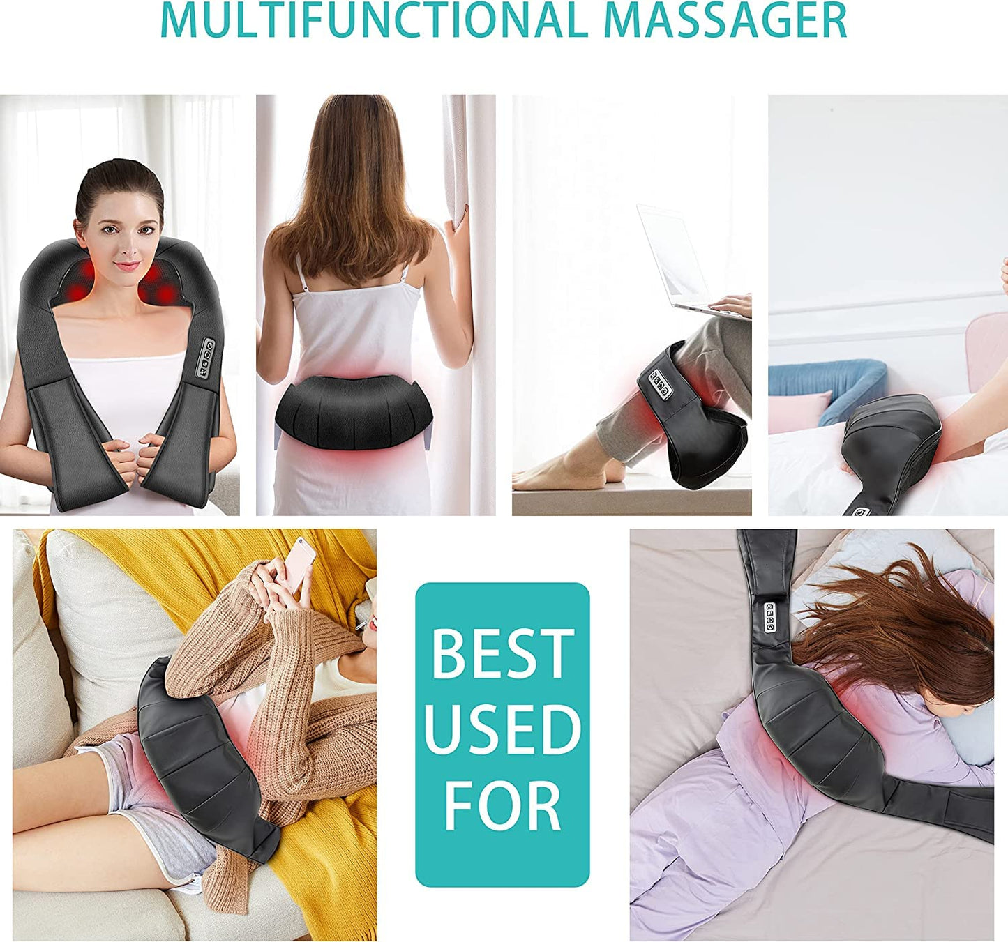 Back and Neck Massager (Deep Tissue Kneading) *Not Cordless