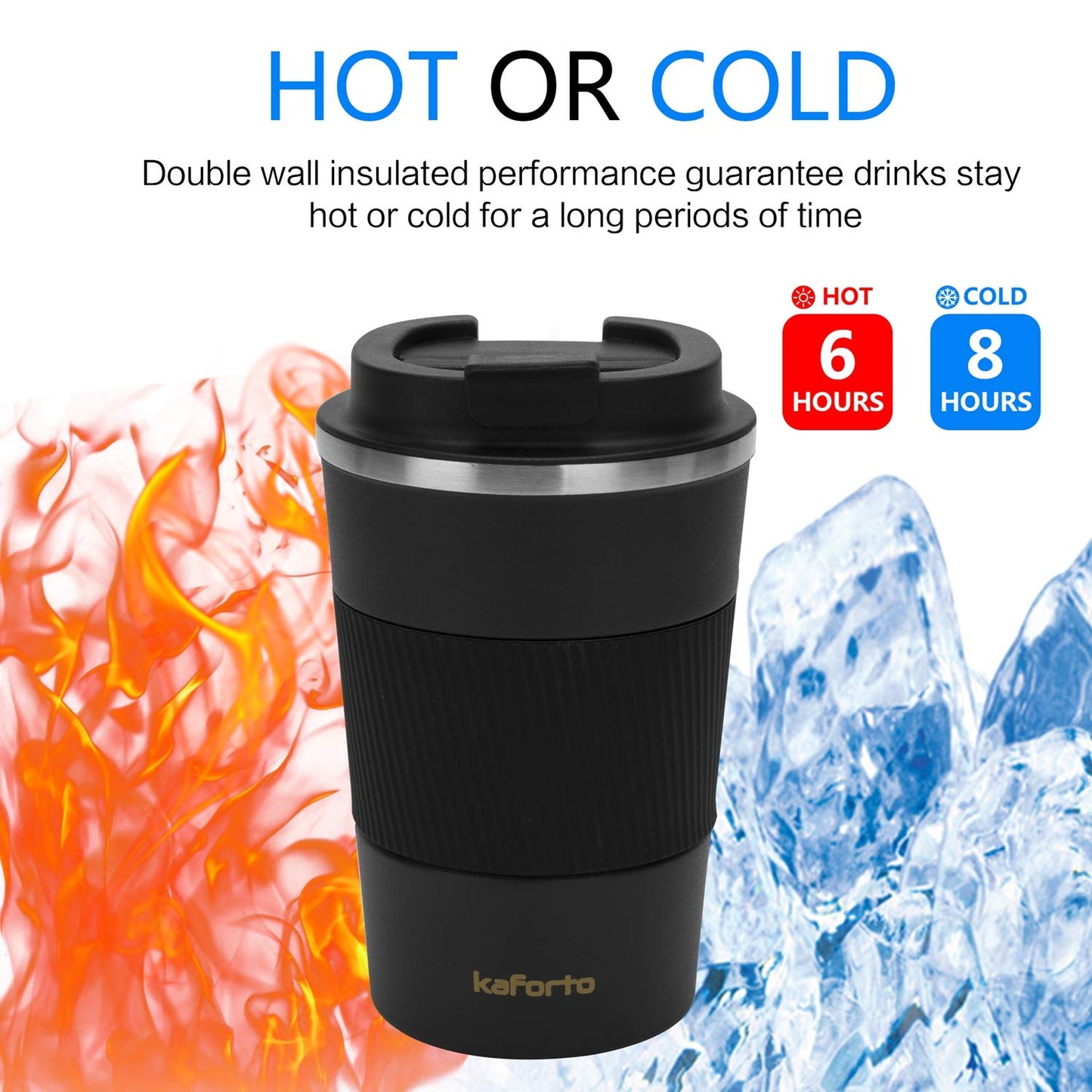 *Amazon Affiliate Link 12oz Insulated Coffee Travel Mug Stainless Steel Vacuum Coffee Cup Leakproof with Screw Lid Double Wall Coffee Tumbler Reusable Thermal Cup for Hot/Iced Beverage - 380ml, Black