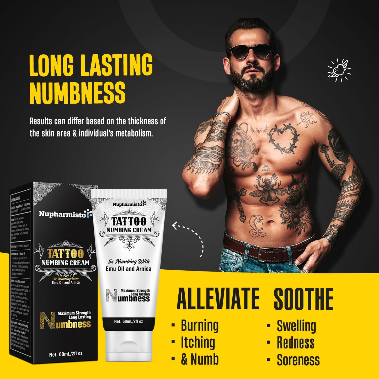 * Casava Ropa Affiliate link 6 Hours Maximum Strength Numbing Cream Tattoo (2oz/ 60ml), Tattoo Numbing Cream for Tattoos Extra Strength with 5x Numbing, Emu Oil and Arnica. 2oz/ 60ml