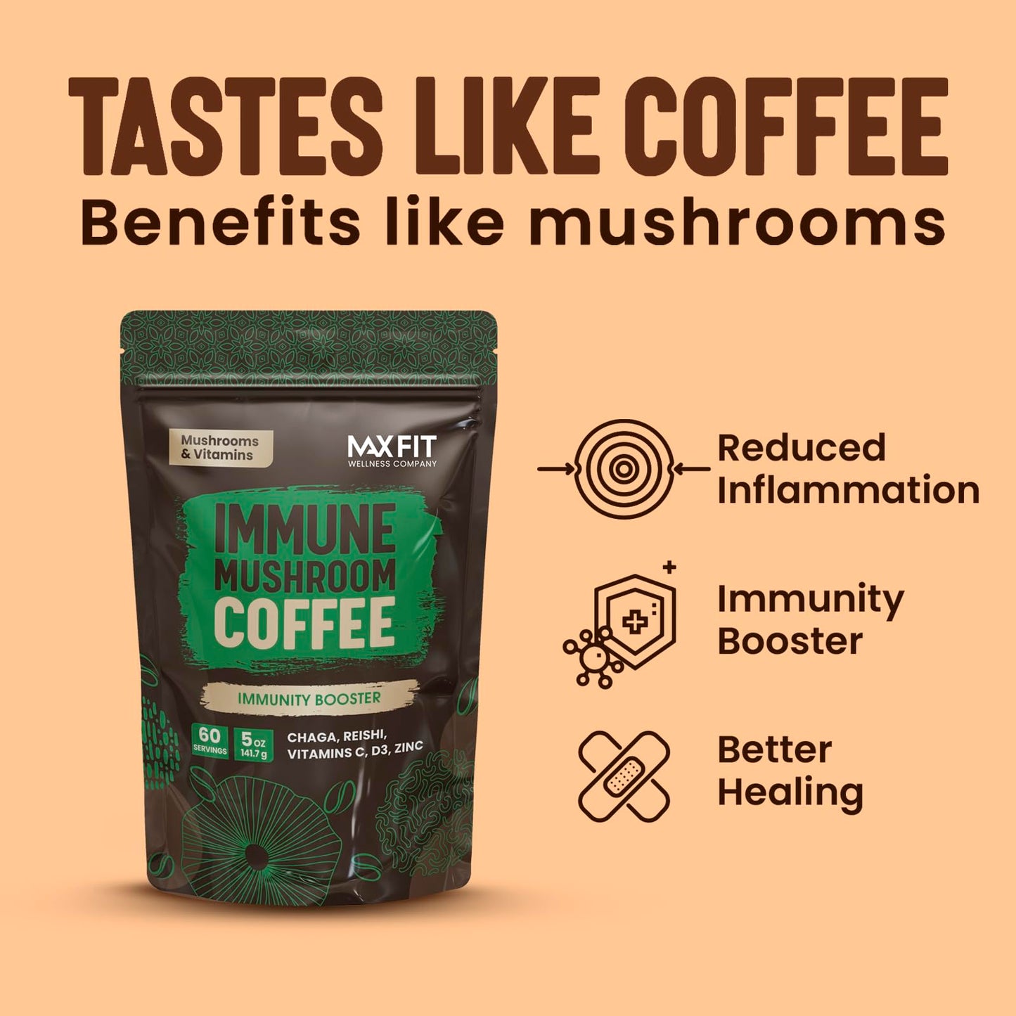 Mushroom Coffee Organic (60 Servings)