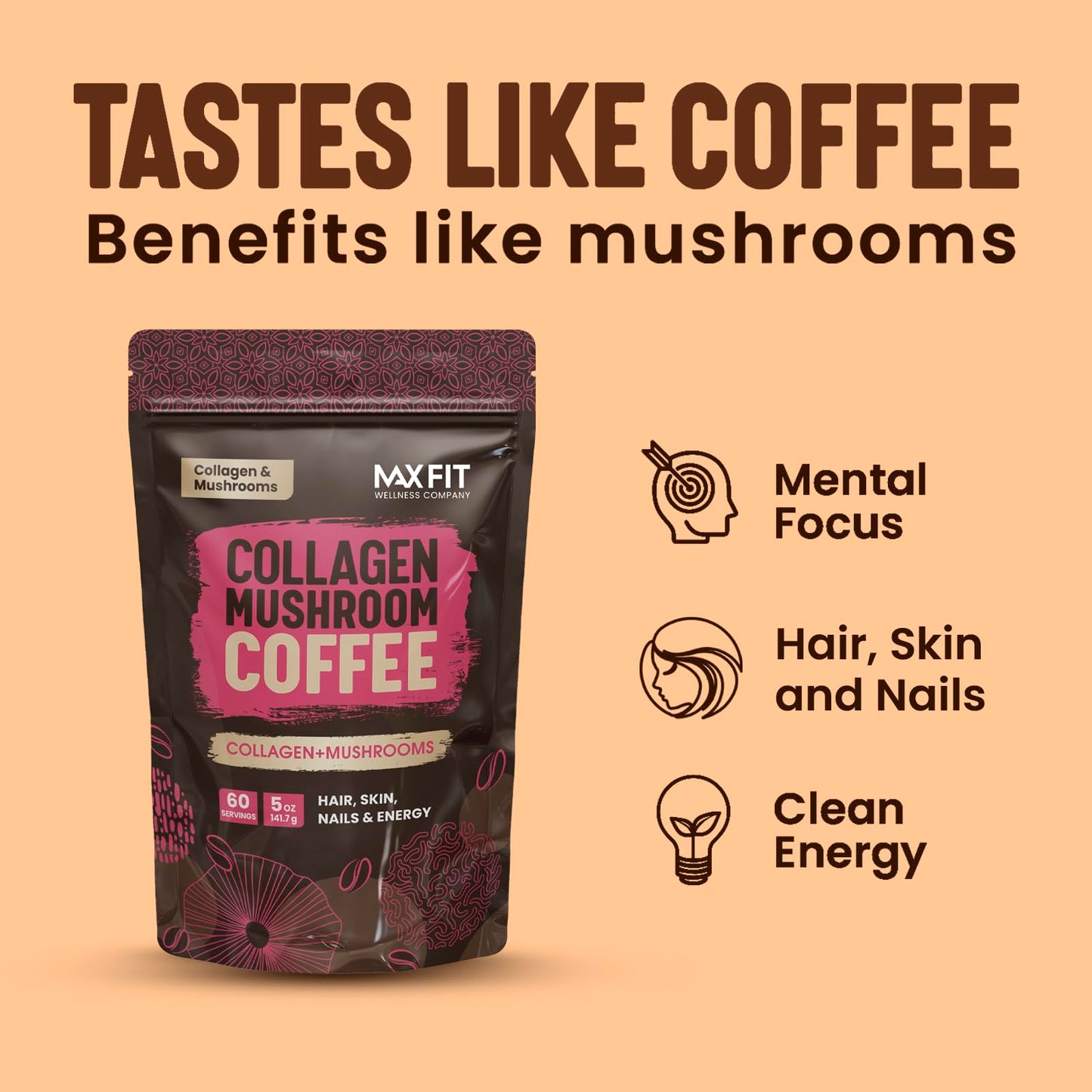 Mushroom Coffee Organic (60 Servings)