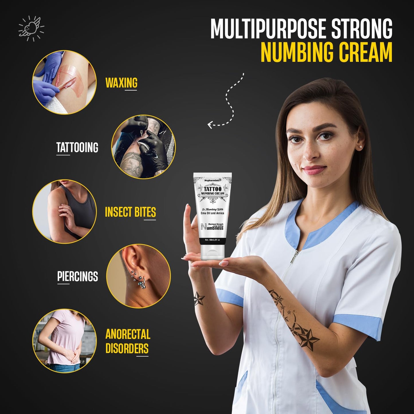 * Casava Ropa Affiliate link 6 Hours Maximum Strength Numbing Cream Tattoo (2oz/ 60ml), Tattoo Numbing Cream for Tattoos Extra Strength with 5x Numbing, Emu Oil and Arnica. 2oz/ 60ml