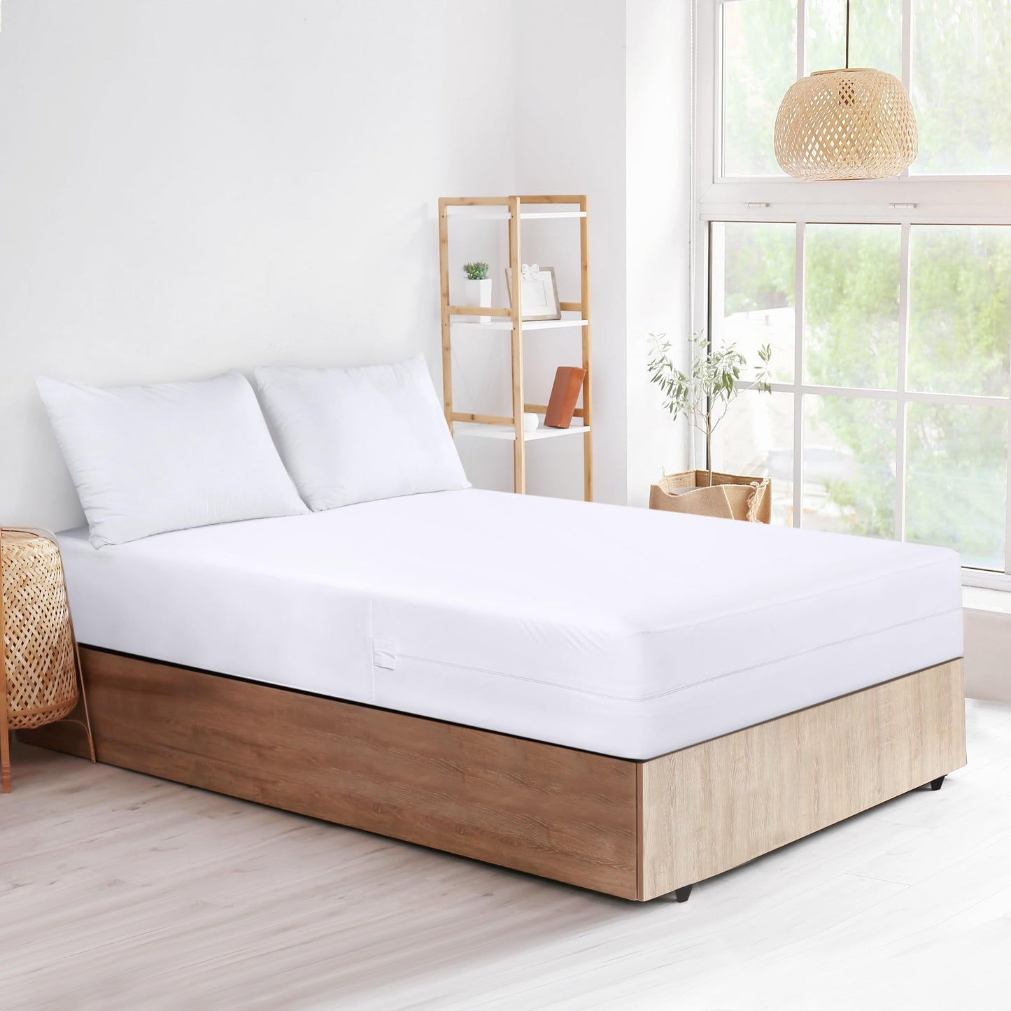 Utopia Bedding Zippered Mattress Encasement King, 100% Waterproof Bed Bug and Dust Mite Proof Mattress Protector, Absorbent Six-Sided Mattress Cover