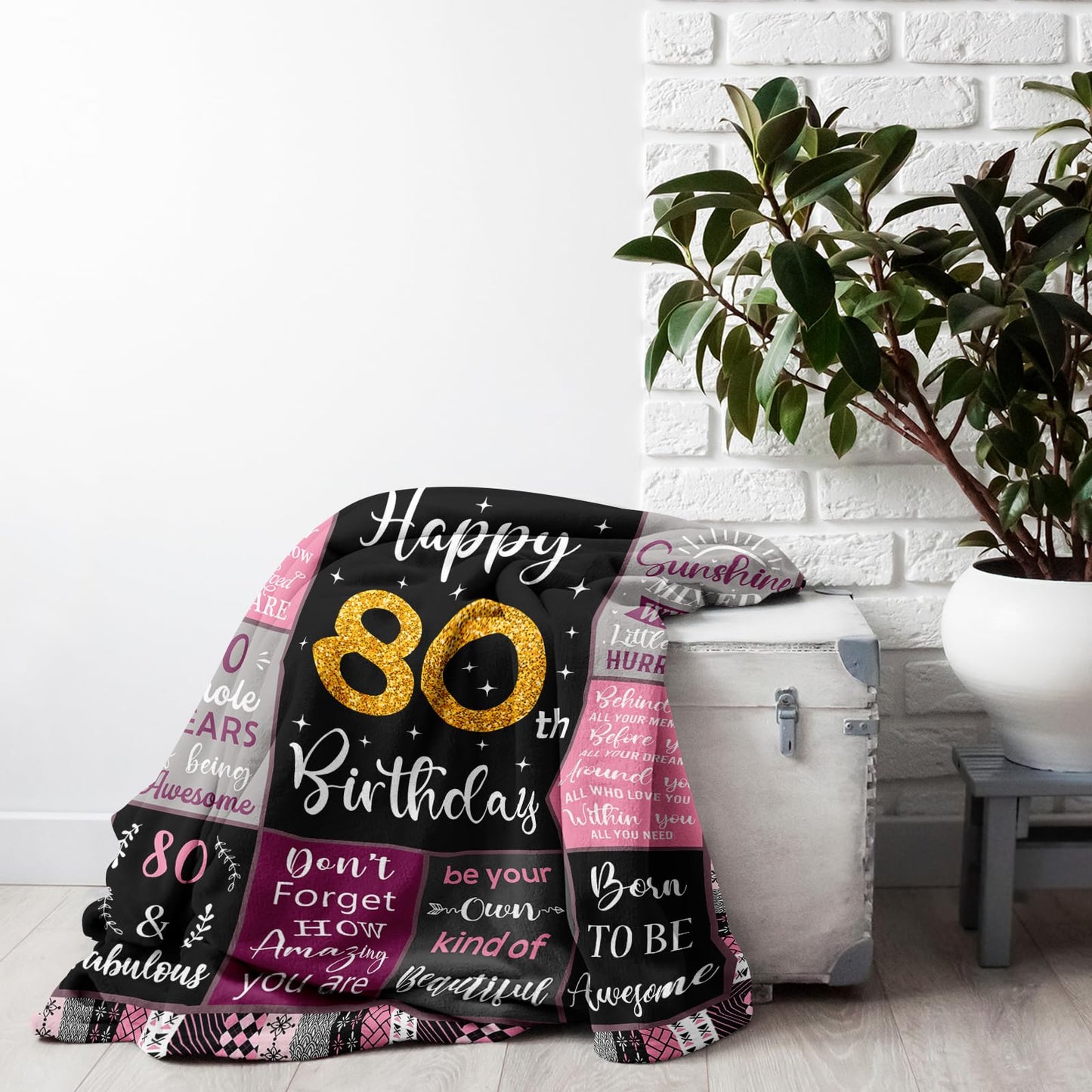 *CasavaRopa Affiliate Link Amonee-YL 50th Birthday Gifts for Women, 50th Birthday Gift Blanket 60"X80", 50 Year Old Gifts for Women, 50th Birthday Gifts for Her, 50th Birthday Decorations, 50 Years Old Birthday Gifts for Woman