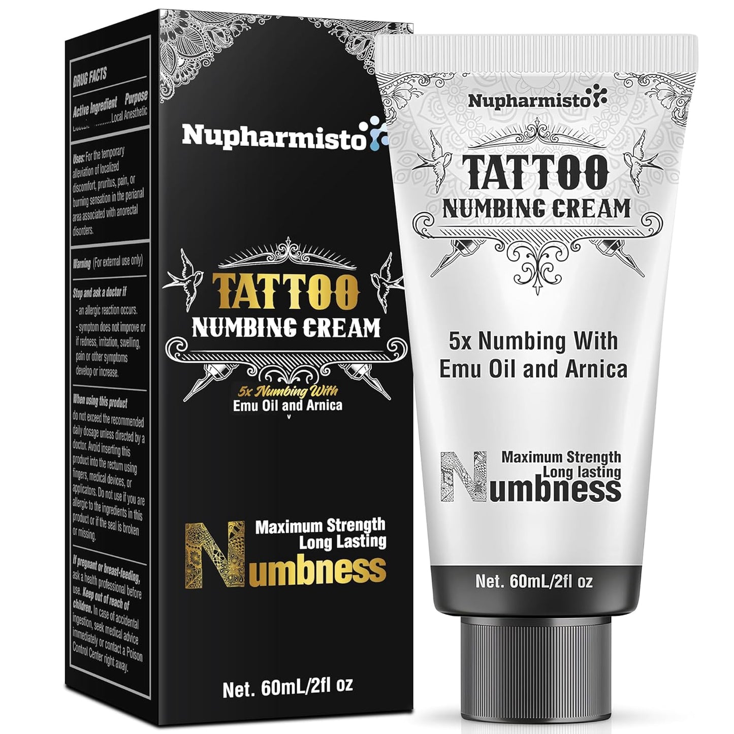 * Casava Ropa Affiliate link 6 Hours Maximum Strength Numbing Cream Tattoo (2oz/ 60ml), Tattoo Numbing Cream for Tattoos Extra Strength with 5x Numbing, Emu Oil and Arnica. 2oz/ 60ml