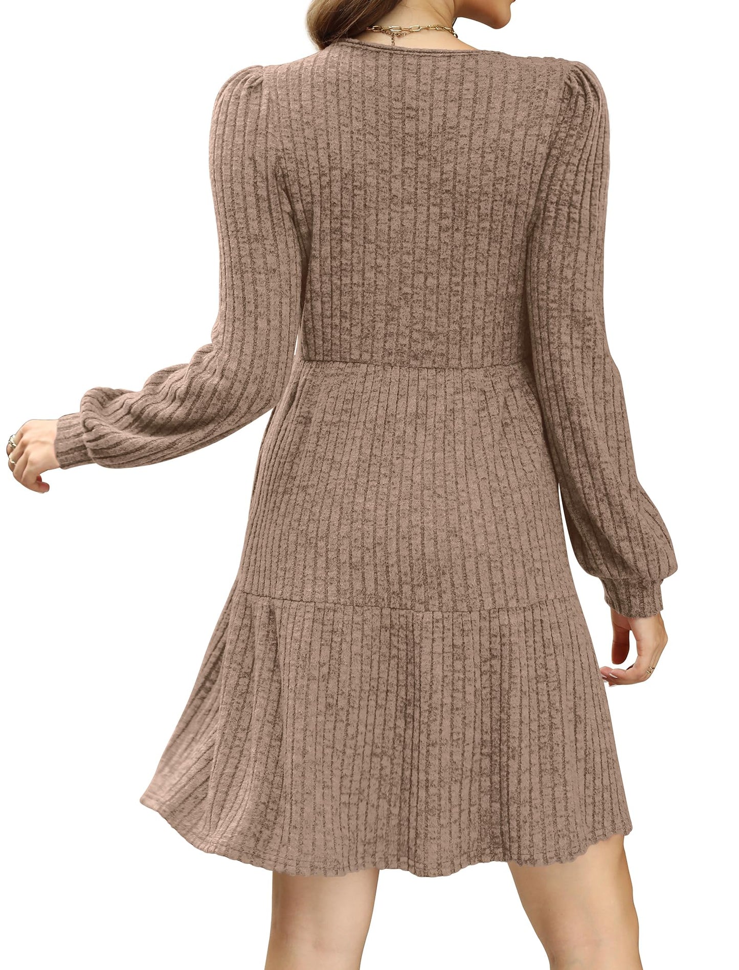 Casual Babydoll Sweater Dress