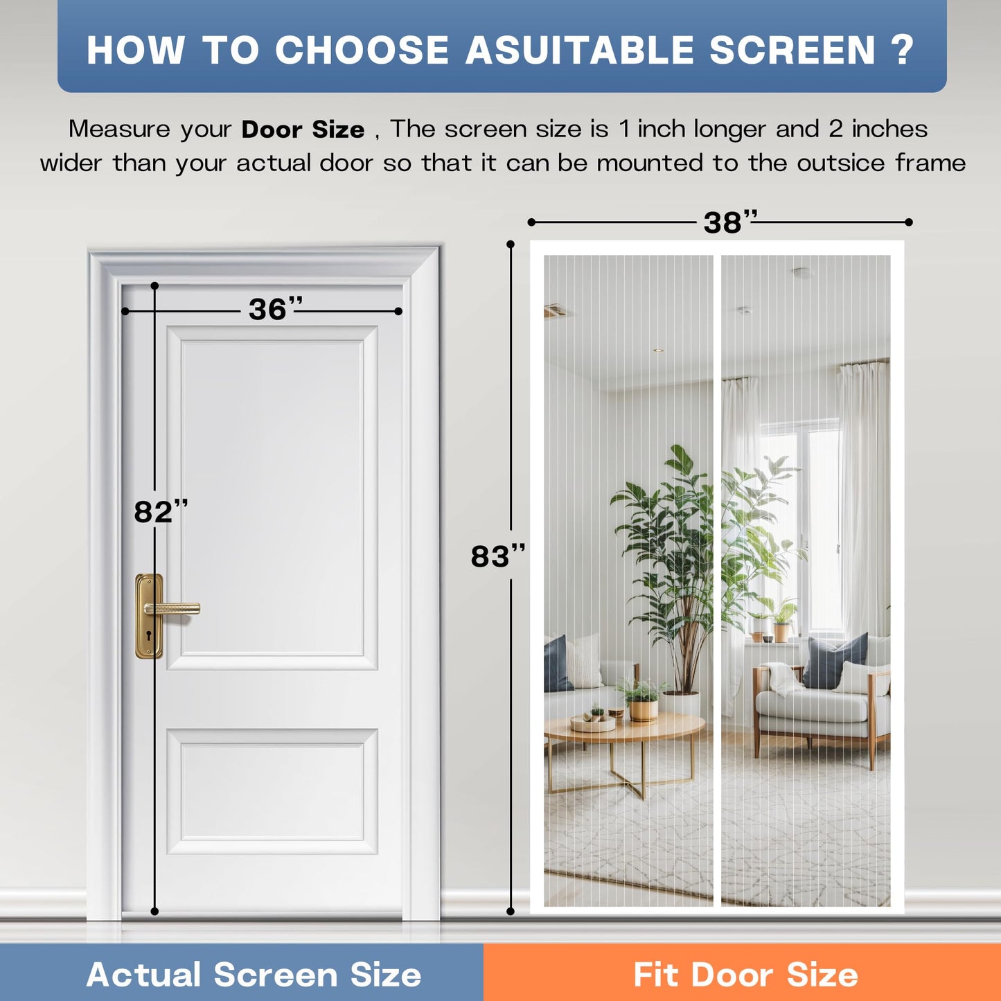 *Casava Ropa Affiliate Link. Magnetic Screen Door, Screen Door Mesh,Door Screen Magnetic Closure for Patio Door, Keep Bugs Out, Automatical Closure, Easy Install, Actual Screen Size 40"x81" (Fit Door Size up to 38"x80")