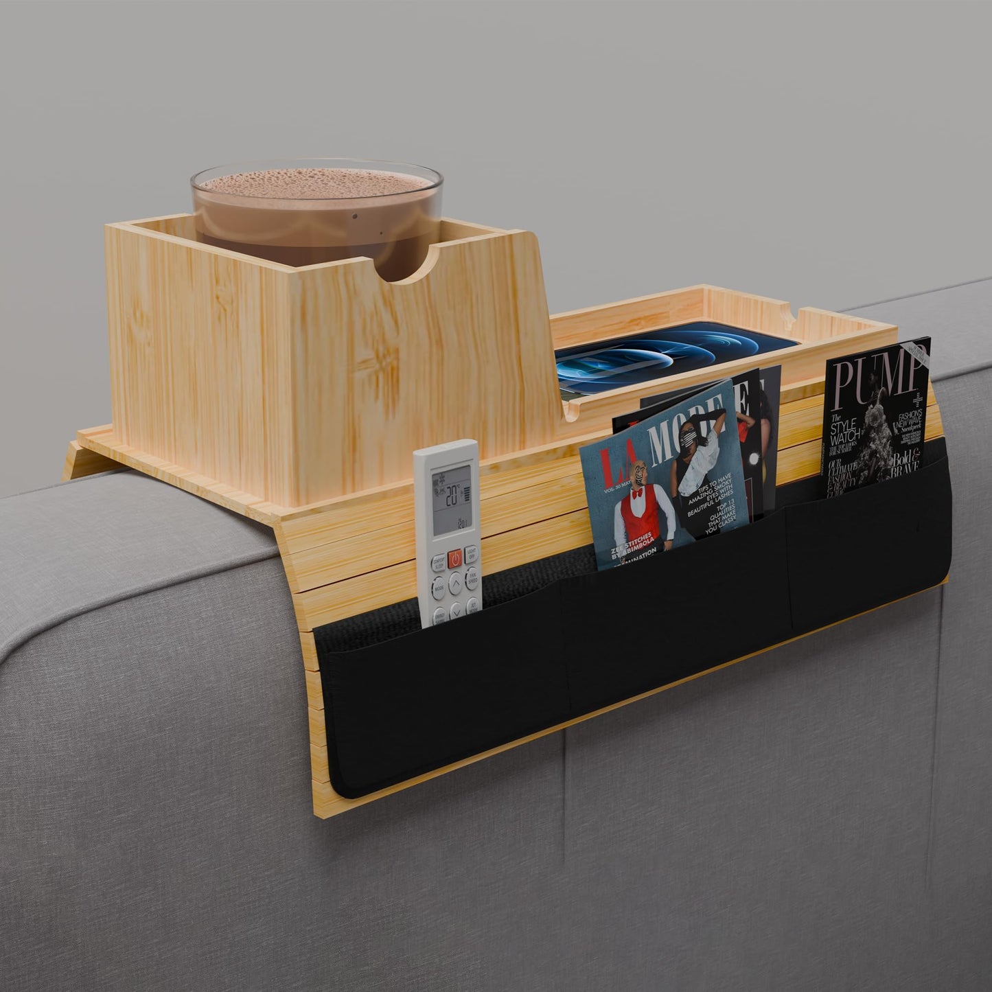 Bamboo Couch Arm Tray