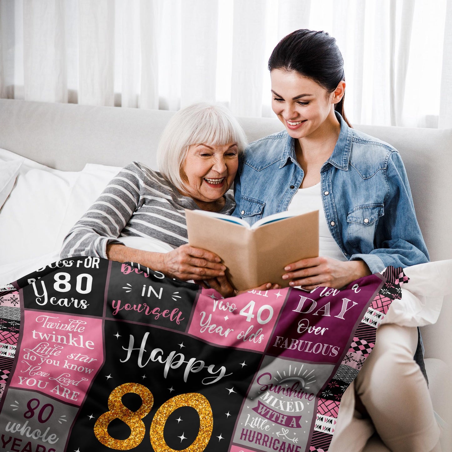 *CasavaRopa Affiliate Link Amonee-YL 50th Birthday Gifts for Women, 50th Birthday Gift Blanket 60"X80", 50 Year Old Gifts for Women, 50th Birthday Gifts for Her, 50th Birthday Decorations, 50 Years Old Birthday Gifts for Woman
