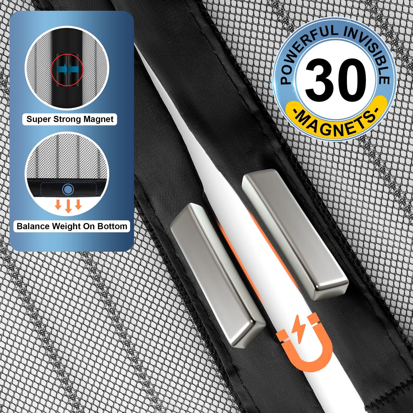 *Casava Ropa Affiliate Link. Magnetic Screen Door, Screen Door Mesh,Door Screen Magnetic Closure for Patio Door, Keep Bugs Out, Automatical Closure, Easy Install, Actual Screen Size 40"x81" (Fit Door Size up to 38"x80")