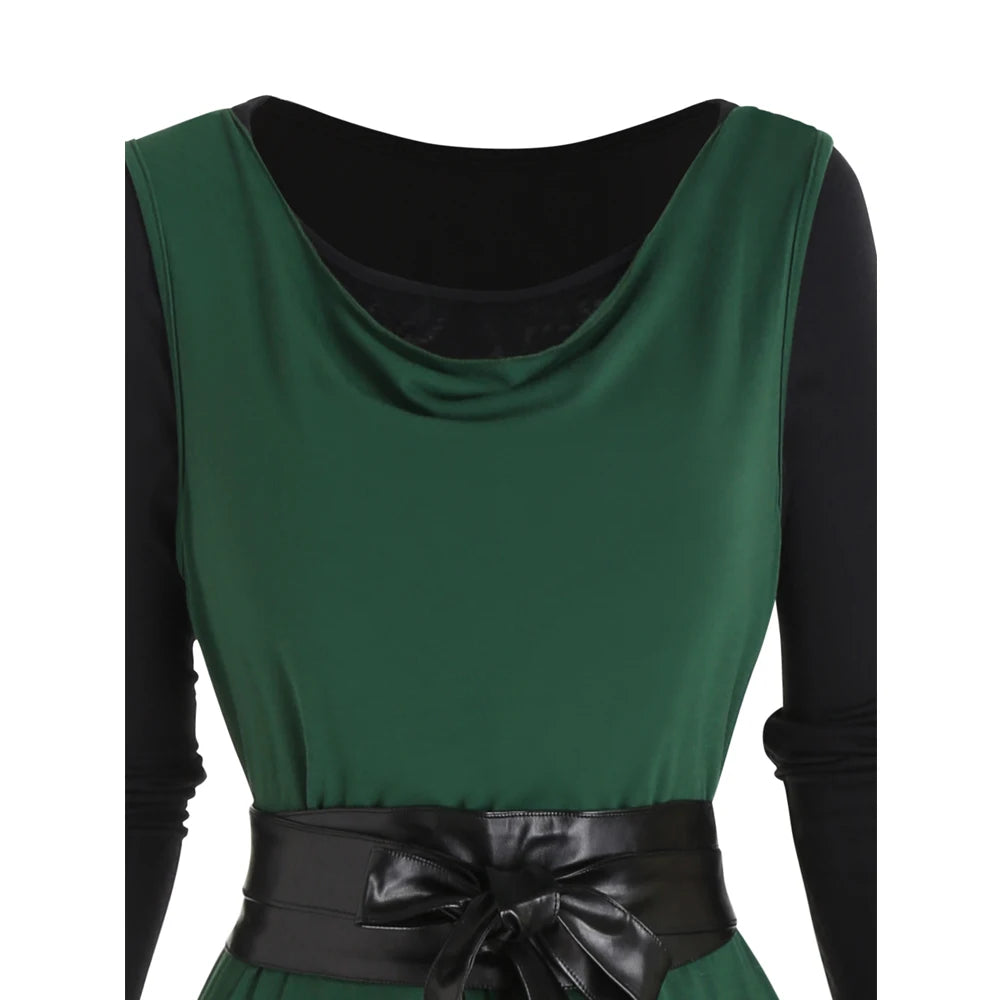 Longline Hooded Dress (Estilo Gotico)