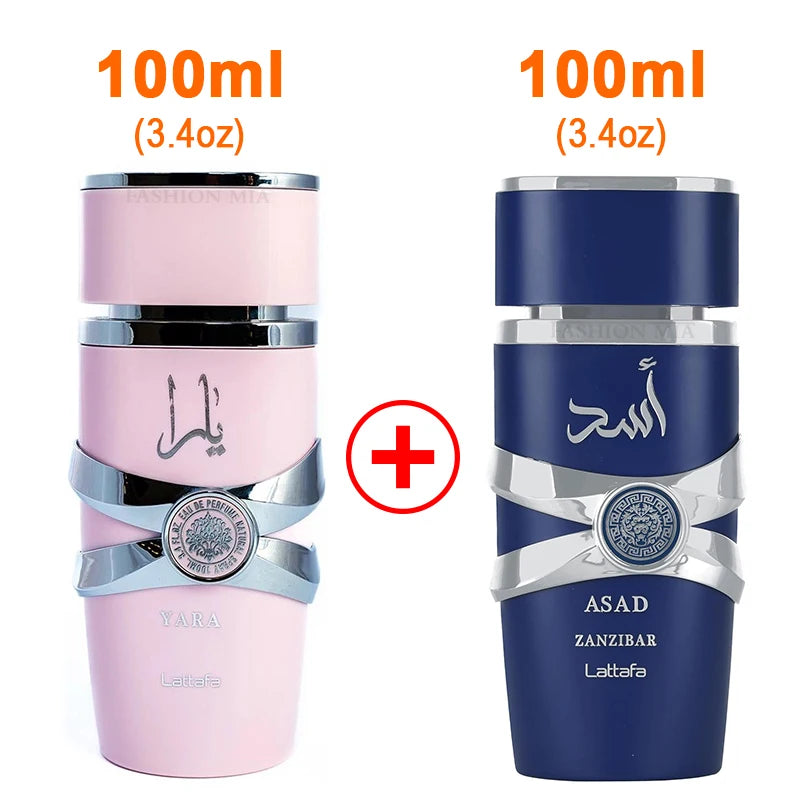 (YARA) 2 Box Set (100ml) Men's Yara and Candy Women Arabic perfume