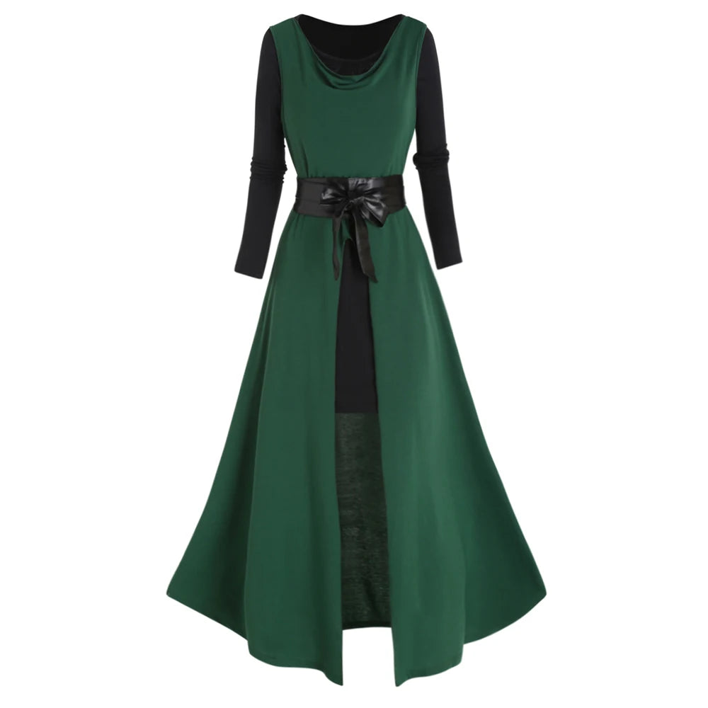 Longline Hooded Dress (Estilo Gotico)
