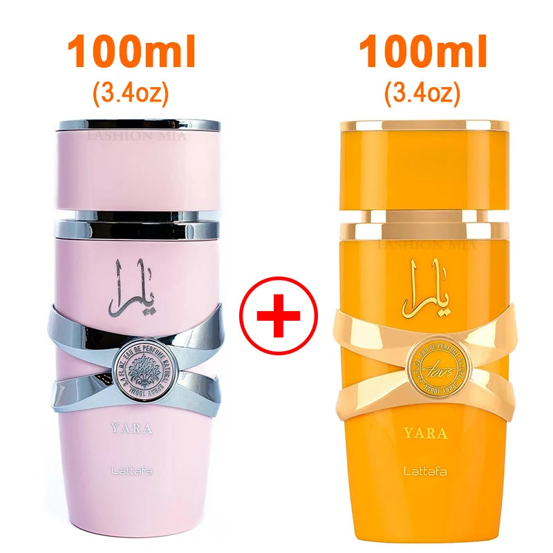 (YARA) 2 Box Set (100ml) Men's Yara and Candy Women Arabic perfume