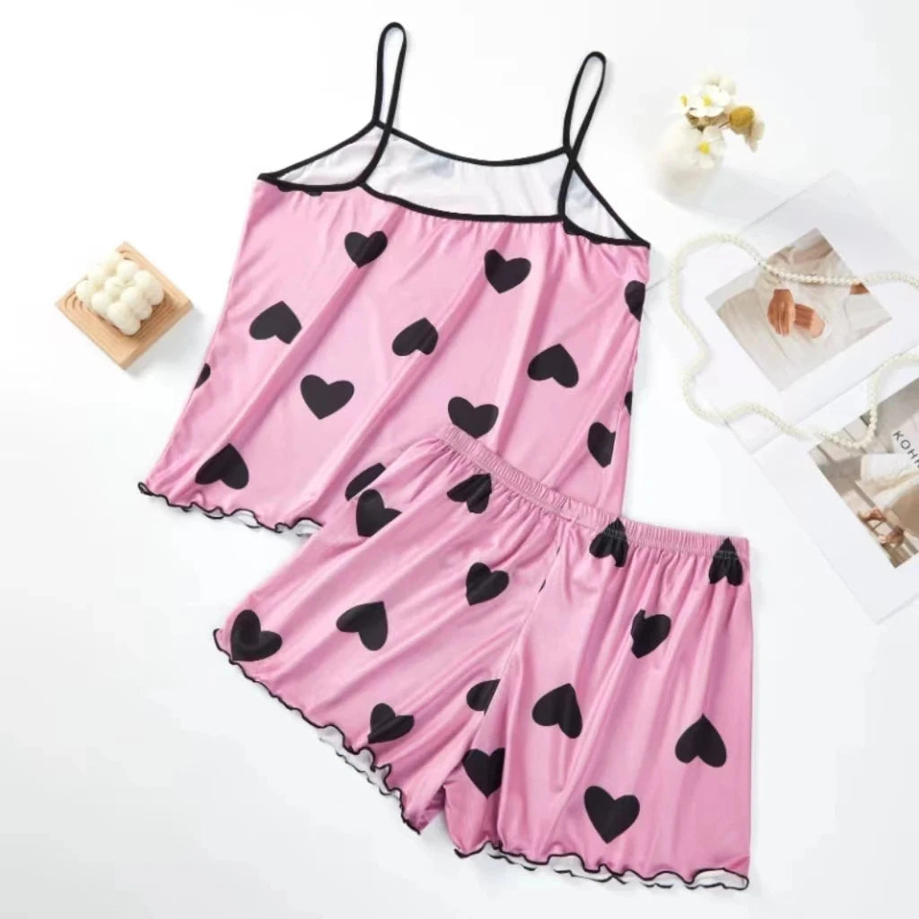 Pajama Cami Set (Comfortable, Casual, Cuarto)