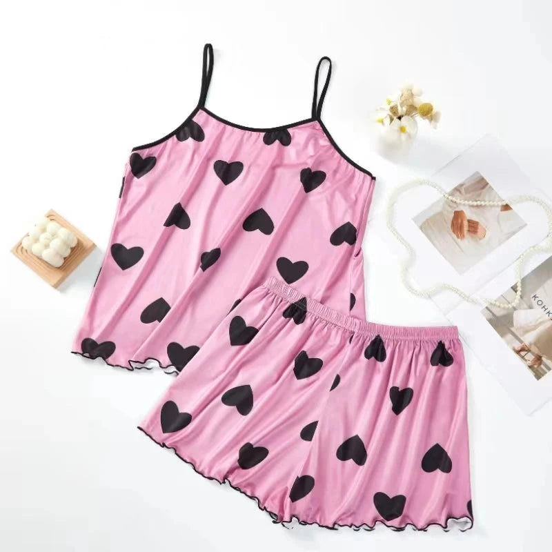 Pajama Cami Set (Comfortable, Casual, Cuarto)