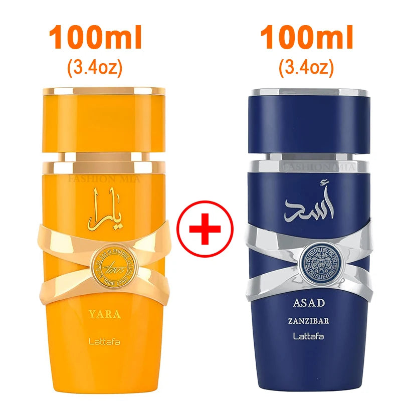(YARA) 2 Box Set (100ml) Men's Yara and Candy Women Arabic perfume