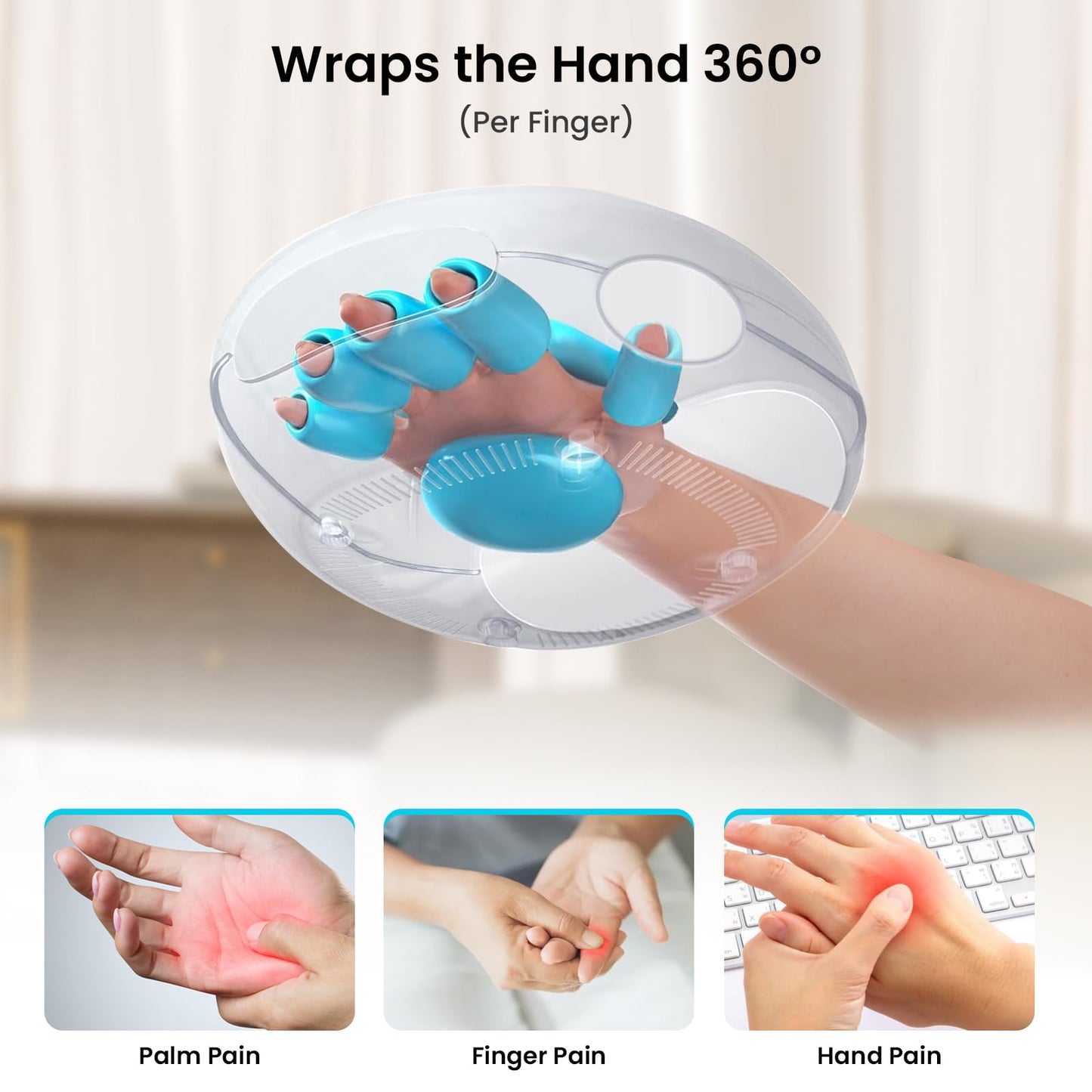 NOWWISH Hand Massager with Heat and Compression for Arthritis and Carpal Tunnel Pain