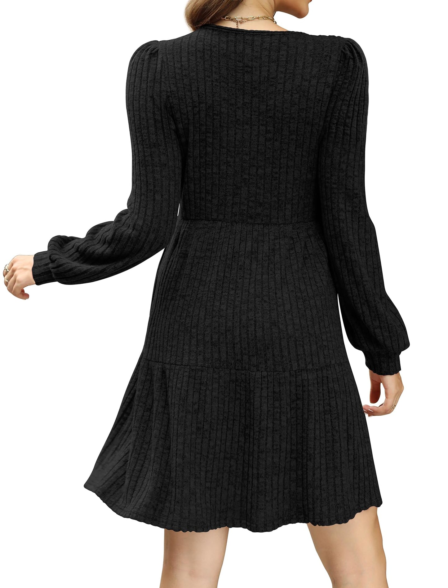 Casual Babydoll Sweater Dress