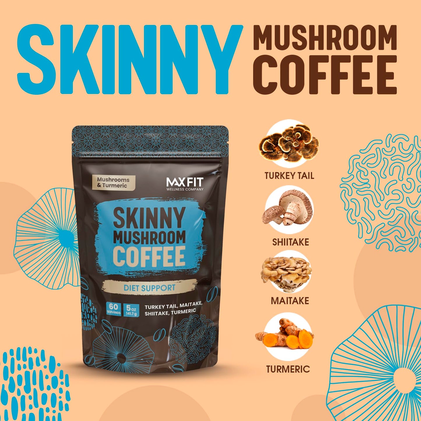 Mushroom Coffee Organic (60 Servings)