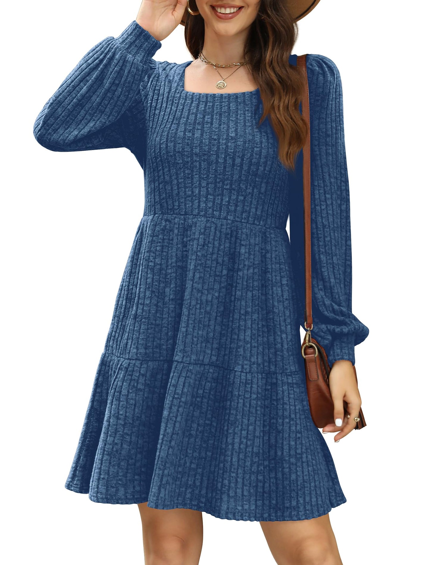 Casual Babydoll Sweater Dress