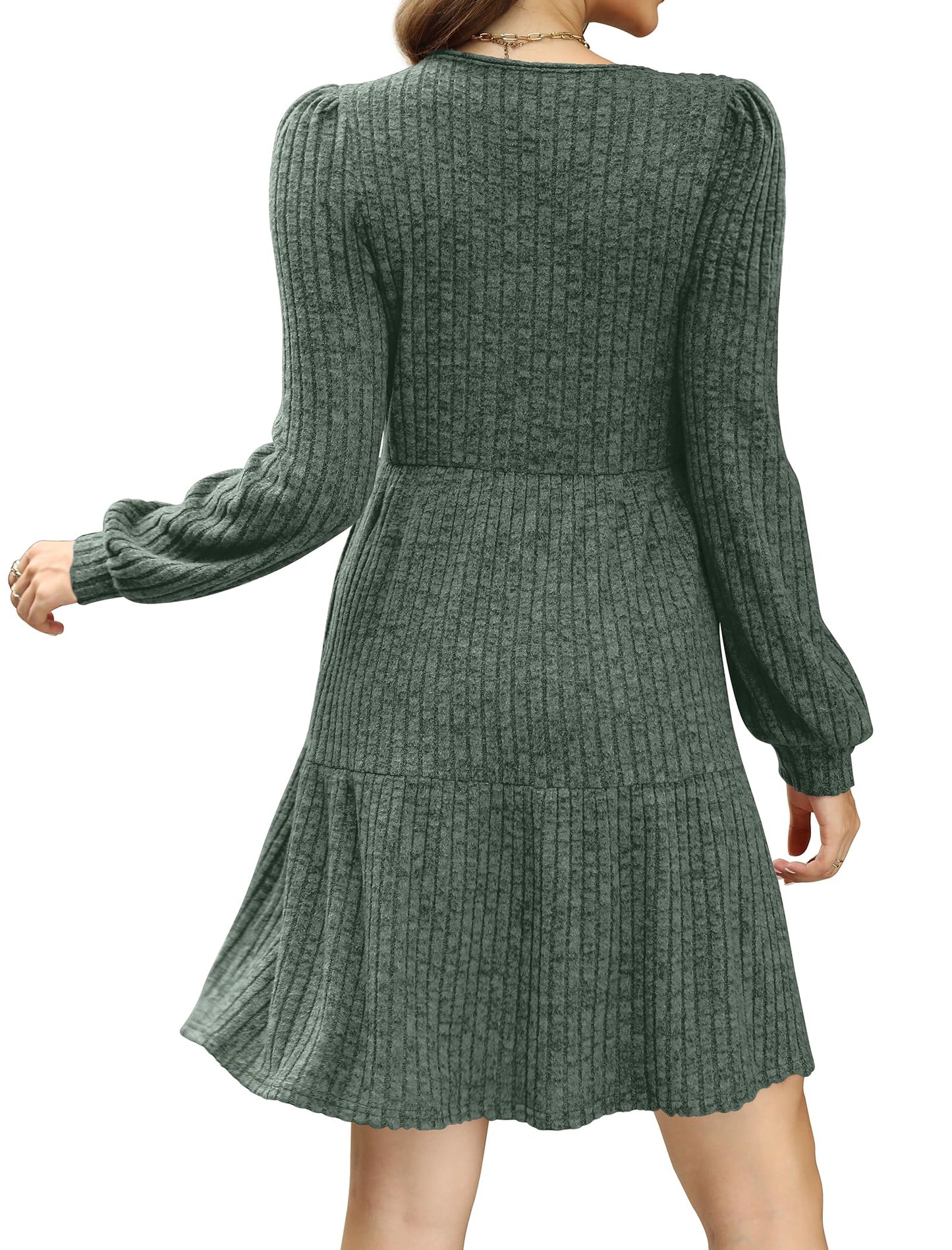 Casual Babydoll Sweater Dress