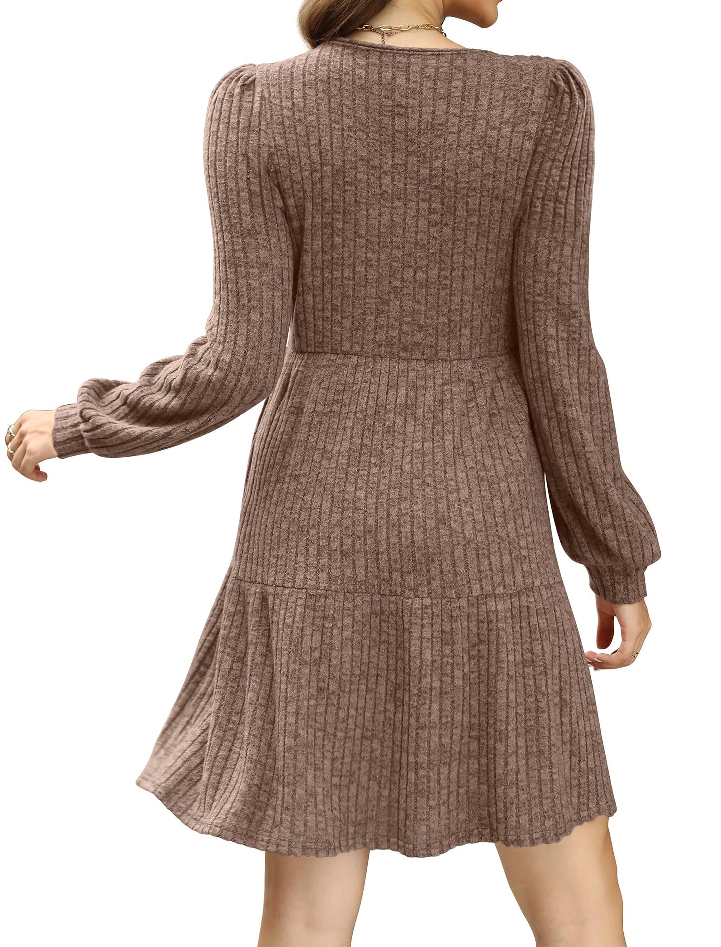 Casual Babydoll Sweater Dress