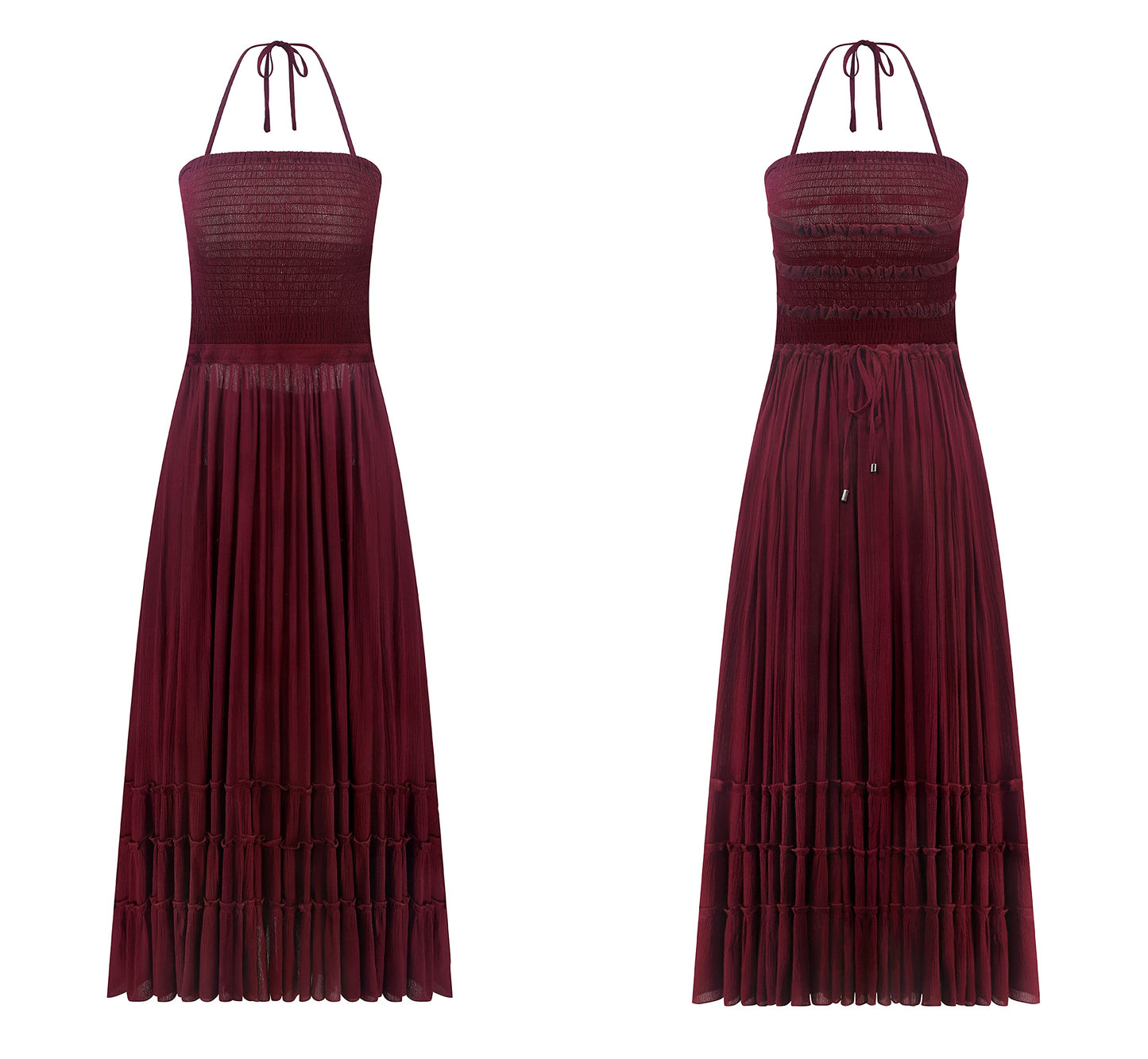 R.Vivimos Womens Summer Boho Sexy Backless Long Dresses