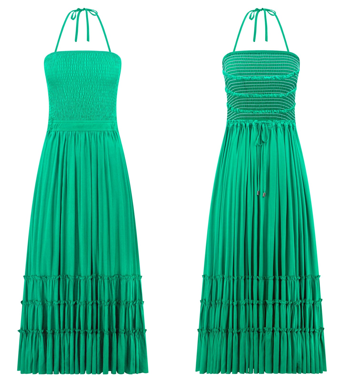 R.Vivimos Womens Summer Boho Sexy Backless Long Dresses