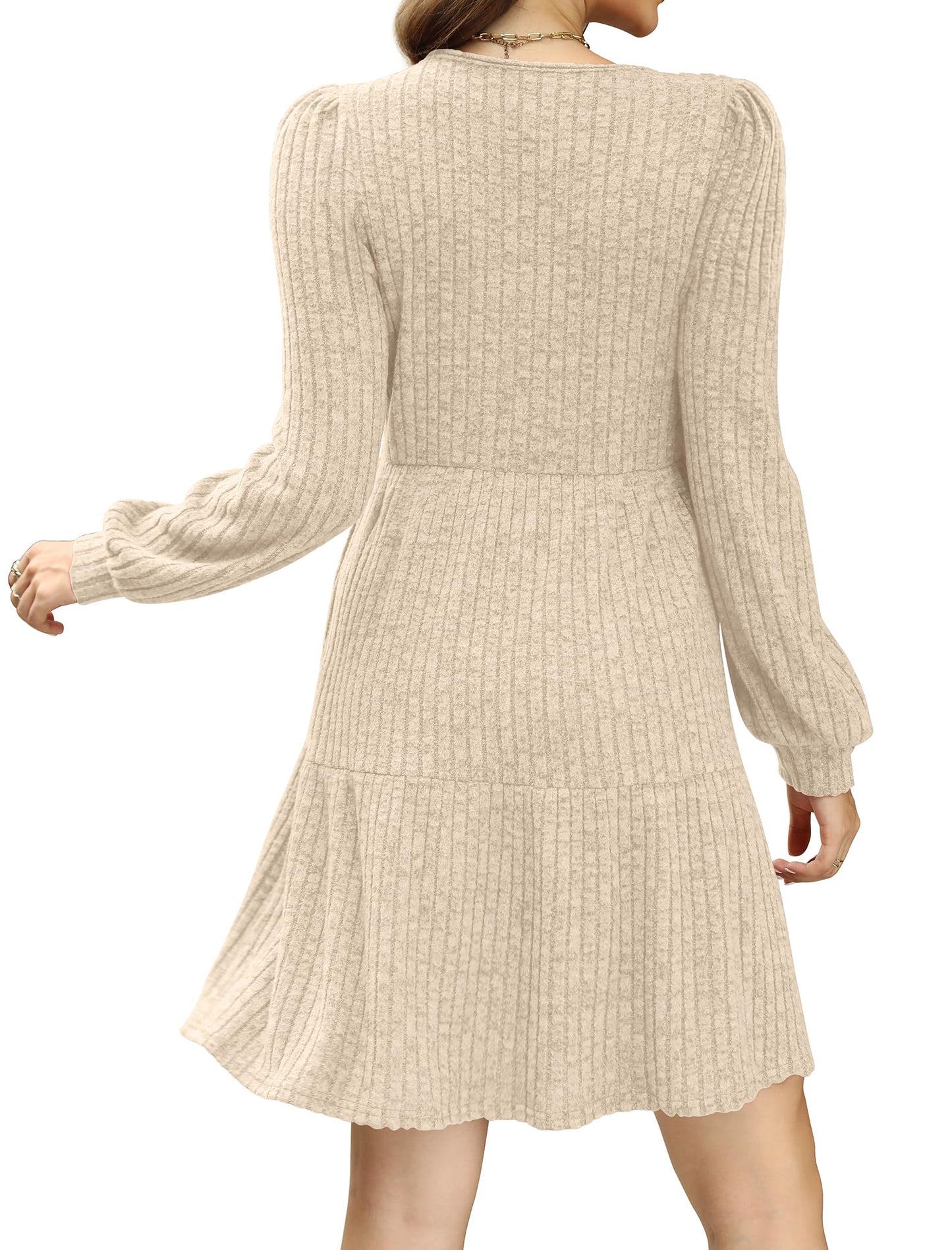 Casual Babydoll Sweater Dress