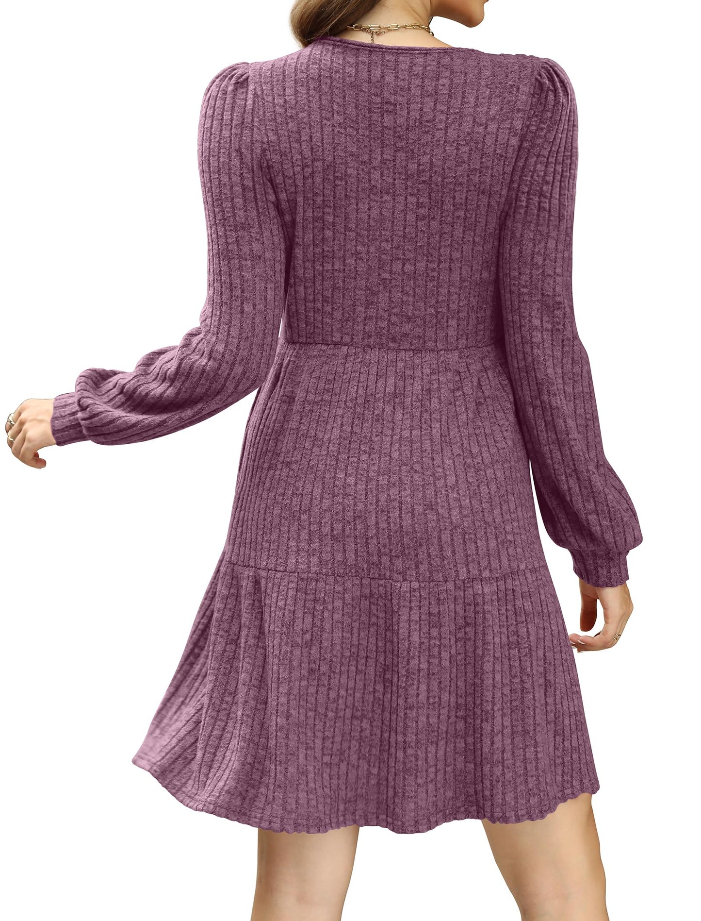 Casual Babydoll Sweater Dress