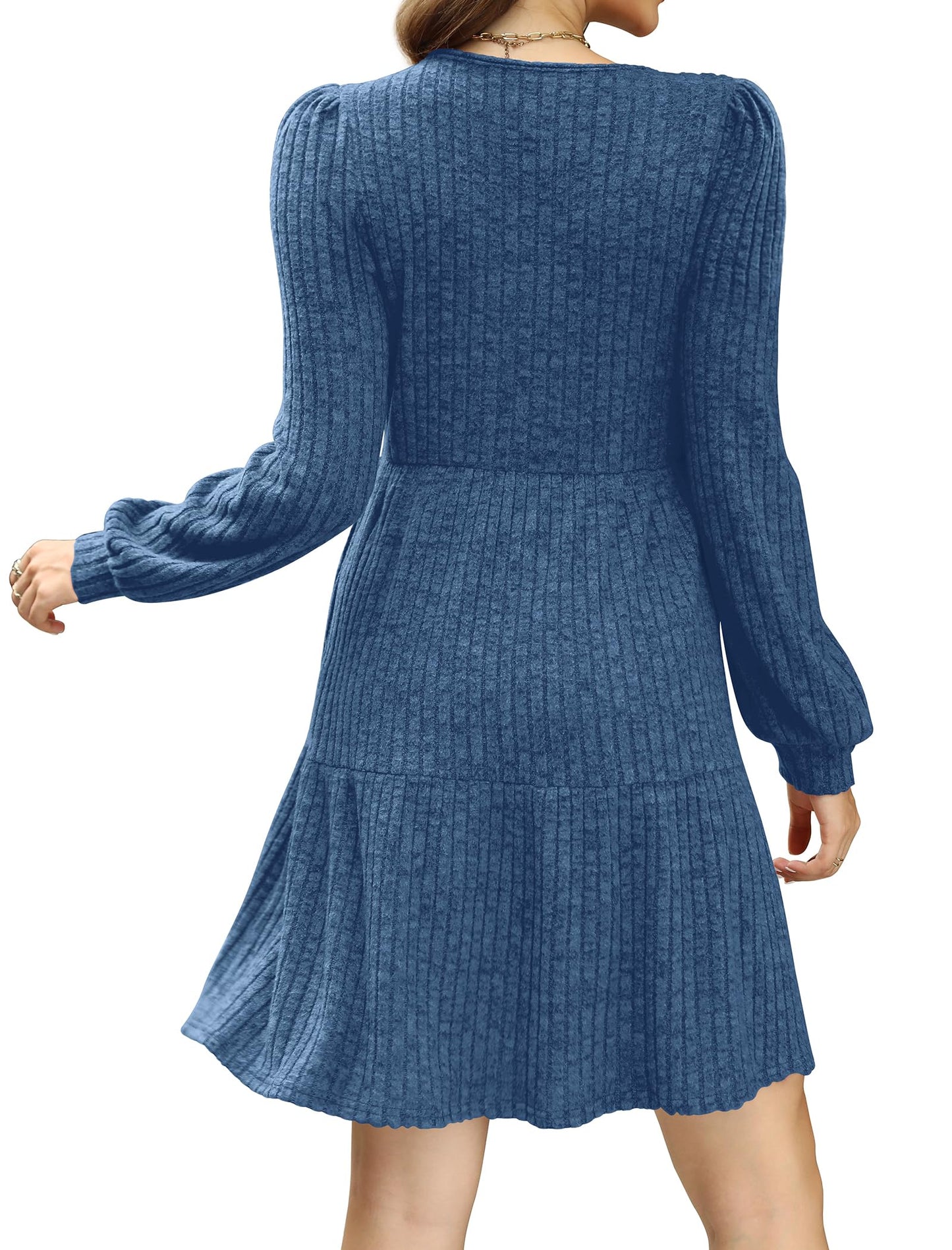 Casual Babydoll Sweater Dress