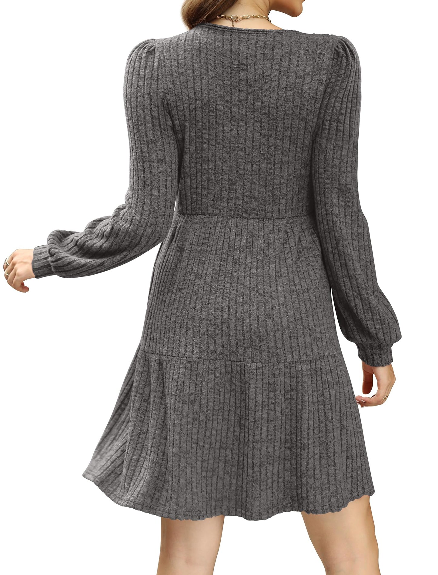 Casual Babydoll Sweater Dress