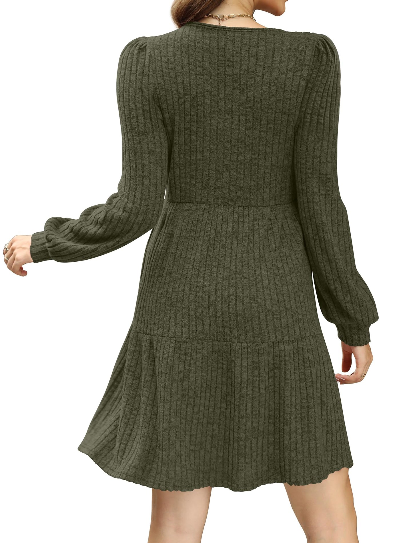Casual Babydoll Sweater Dress