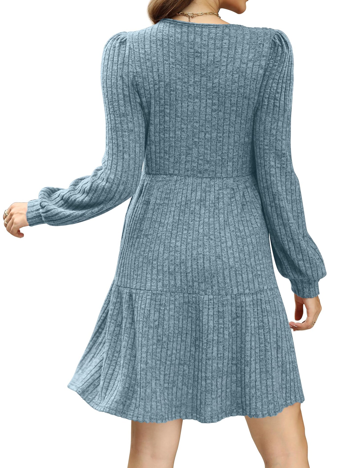 Casual Babydoll Sweater Dress