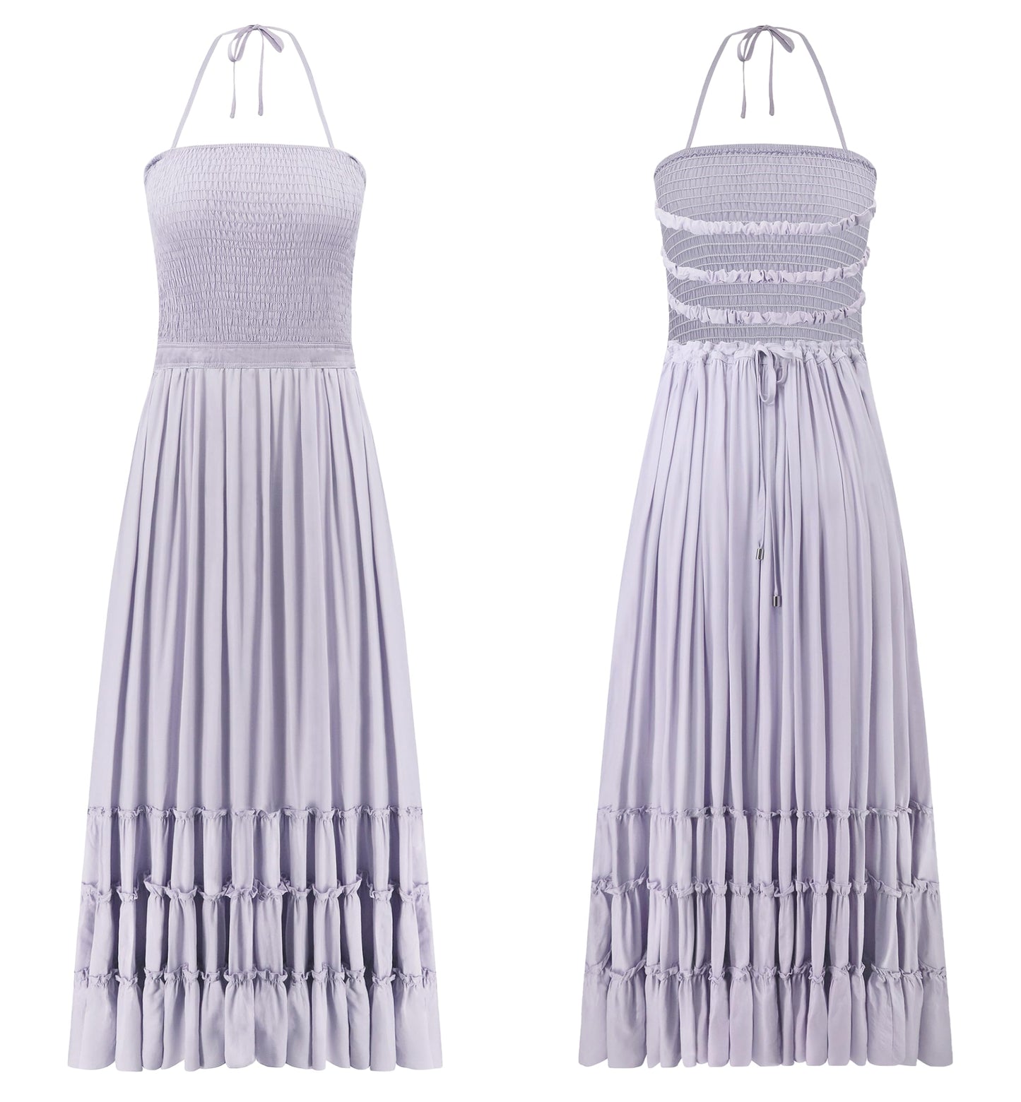 R.Vivimos Womens Summer Boho Sexy Backless Long Dresses