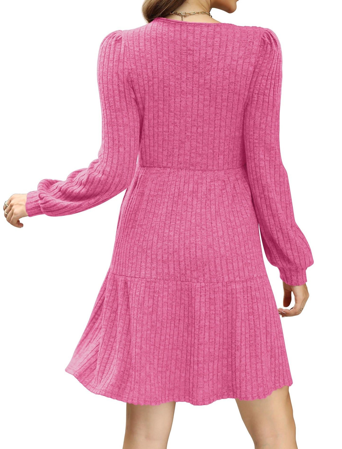 Casual Babydoll Sweater Dress