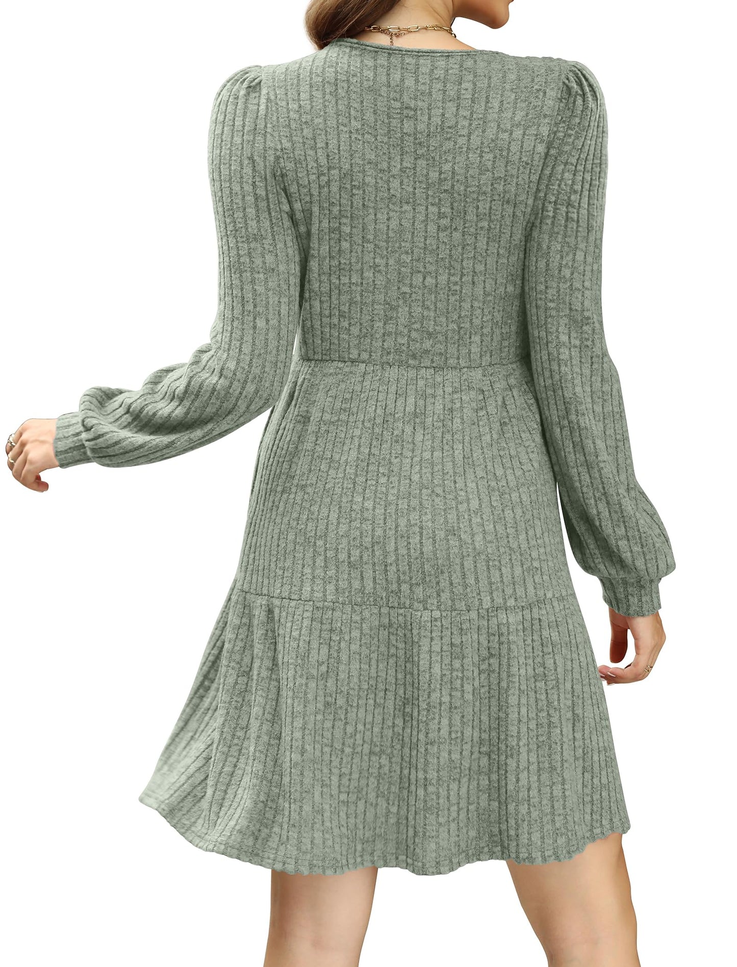 Casual Babydoll Sweater Dress