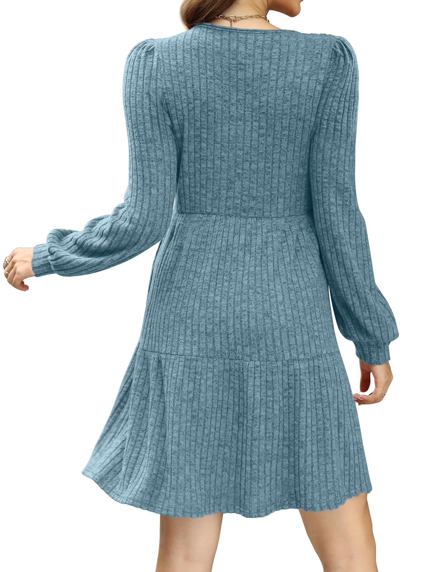 Casual Babydoll Sweater Dress