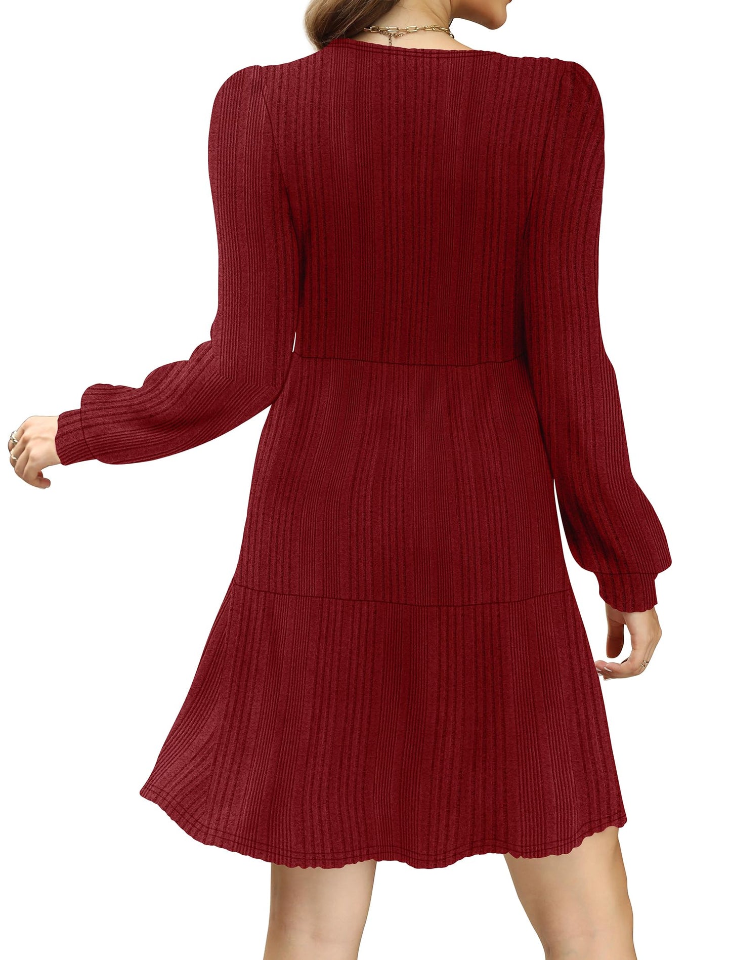 Casual Babydoll Sweater Dress