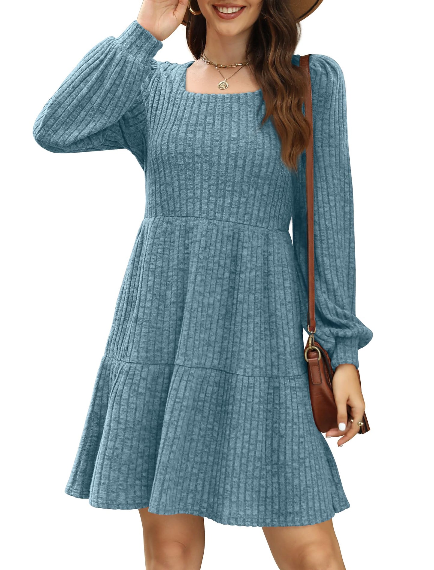 Casual Babydoll Sweater Dress