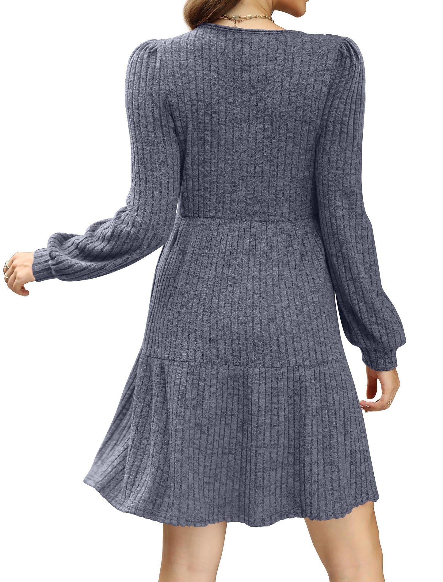 Casual Babydoll Sweater Dress
